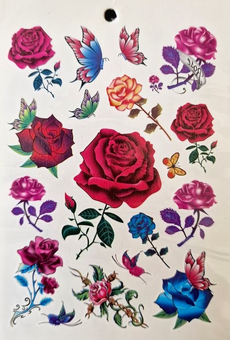 Tatuaże dla dzieci mix wzorów kolorów zestaw XXL zabawa