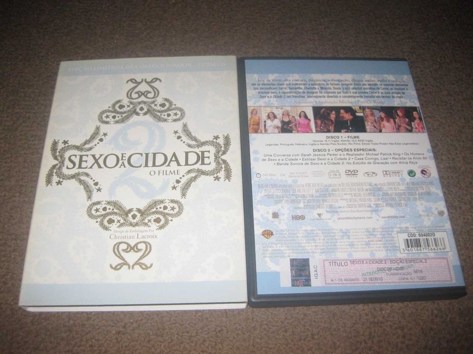 "Sexo e a Cidade 2" Edição Limitada e Numerada com 2 DVDs/Slidepack!64739410203138124