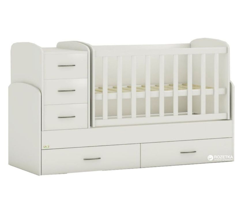 Ліжечко-трансформер для немовляти Oris Maya Біле