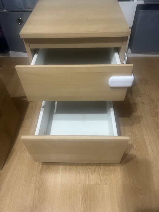 Szafka nocna ikea malm dąb