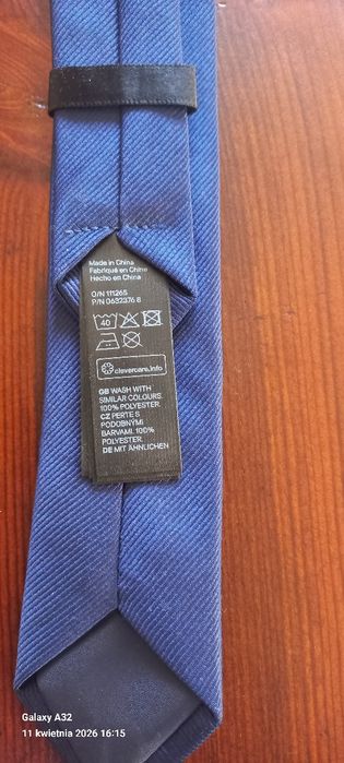 Krawat dla chłopca granatowy h&m