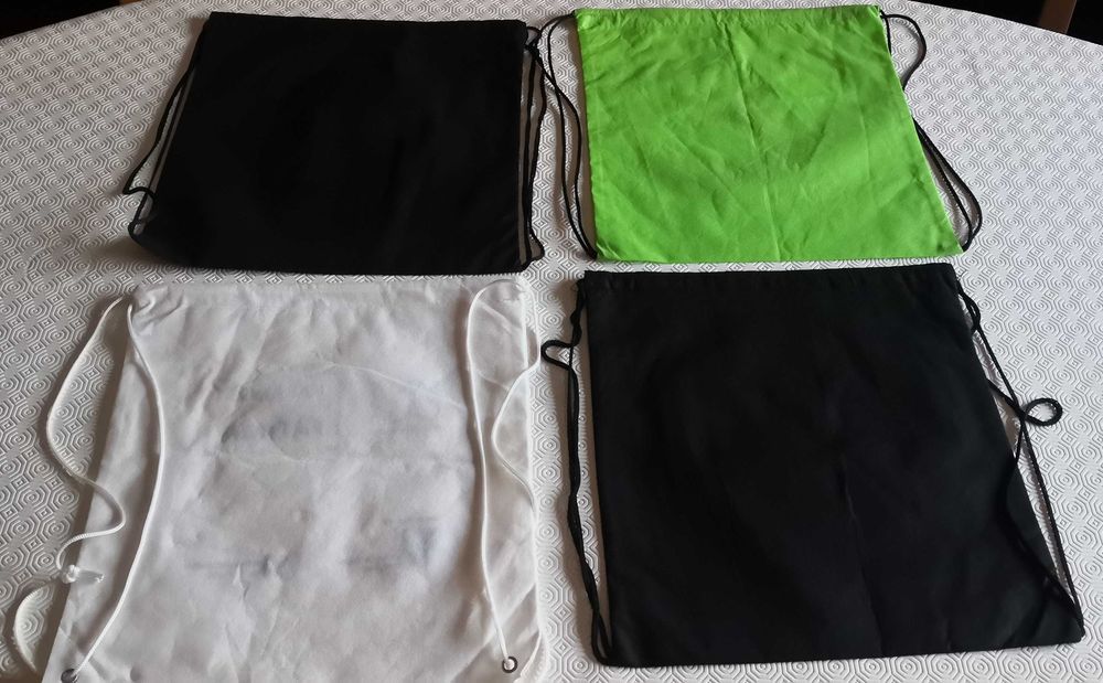 8 mochilas tecido não-tecido