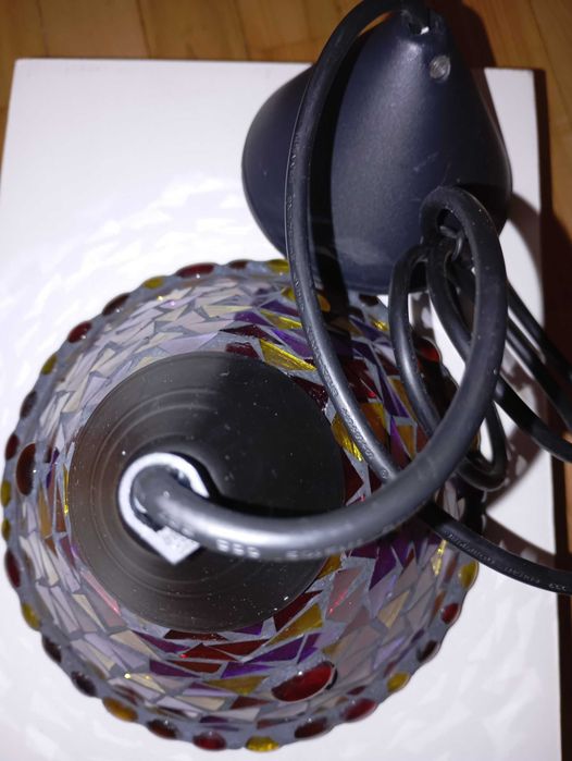 Lampa wisząca mozaika – kolorowe szkło, unikatowy design