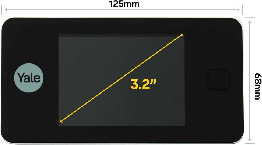 Elektroniczny Wizjer Drzwiowy YALE DDV500 3.2 Calowy LCD