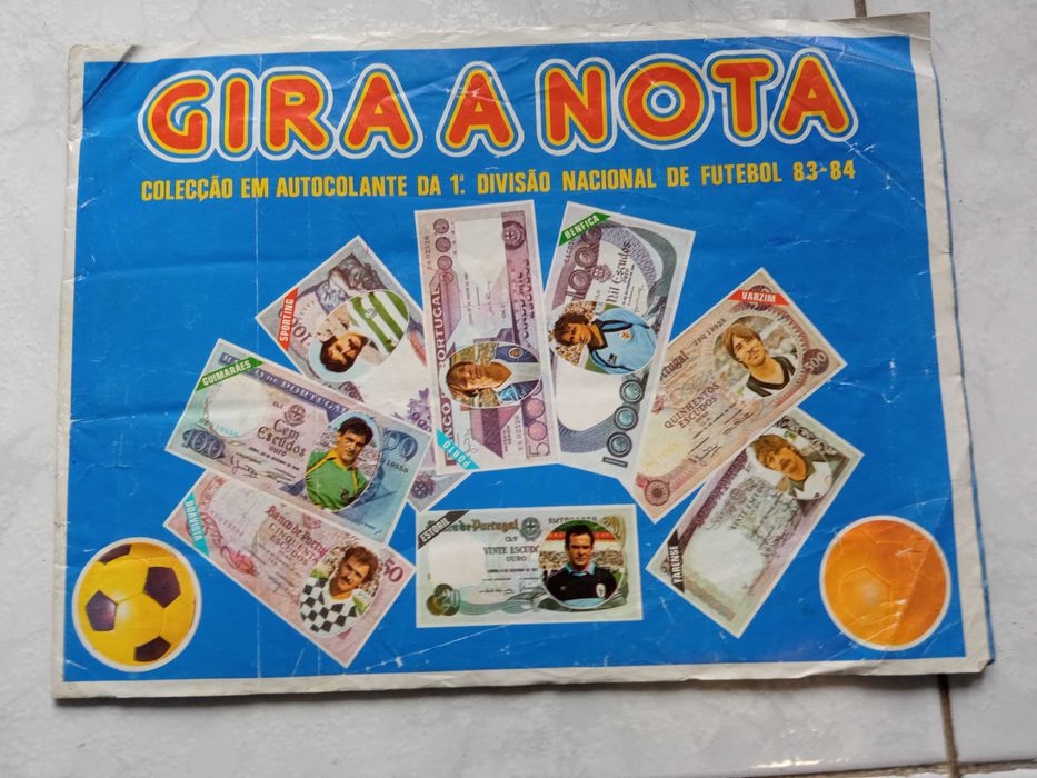 Caderneta de Futebol 83-84 (Gira a Nota)