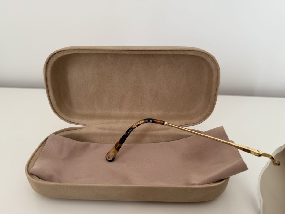 CHLOÉ piękne okulary przeciwsłoneczne, szkla kwiatki