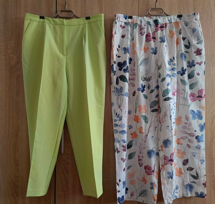 Spodnie damskie duże XXL 46 48 50 włoskie zara Reserved h&m shein