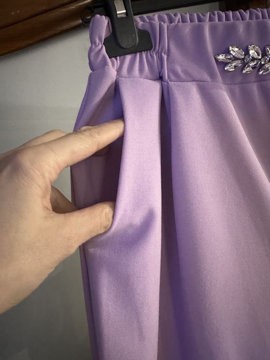 Spodnie letnie lila