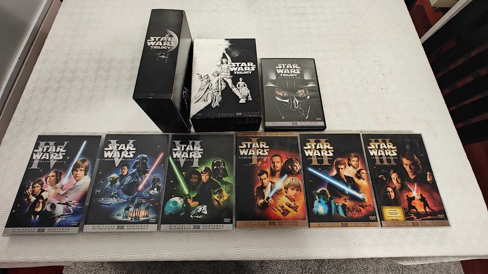 Star Wars 1 e 2 triologias DVD