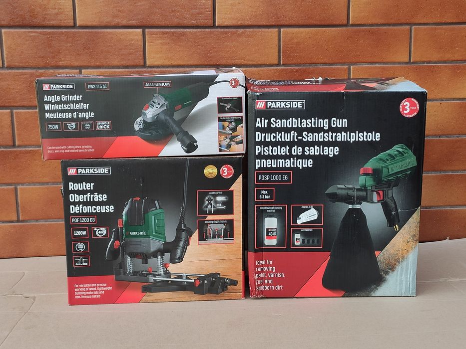 Фрезер Болгарка інструменти PARKSIDE POF 1200 D3 1200 W +Набір фрез.