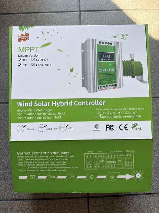 Nowy Kontroler ładowania turbiny wiatrowej 3000 W mppt Wifi