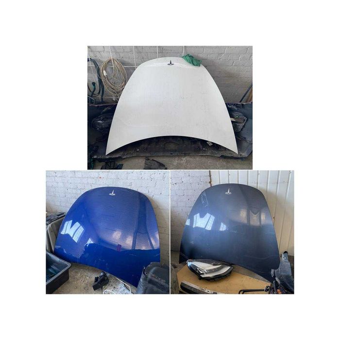 Капот Tesla Model 3 білий синій графіт