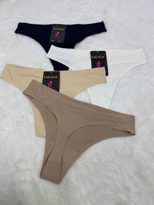 Безшовні трусики з перфорацією Lulola дихаючі стрінги американки сліпи