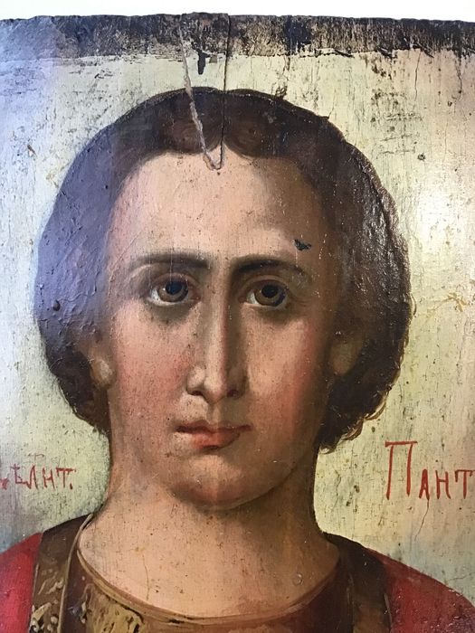 Ікона «Пантелеймон Цілитель Великомученик» розмір 29 х 21 см