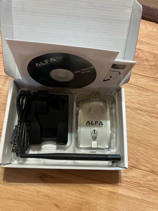 Wi-fi адаптер ALFA AWUS036S Realtek RTL8187L + спутникова антена 8dbi