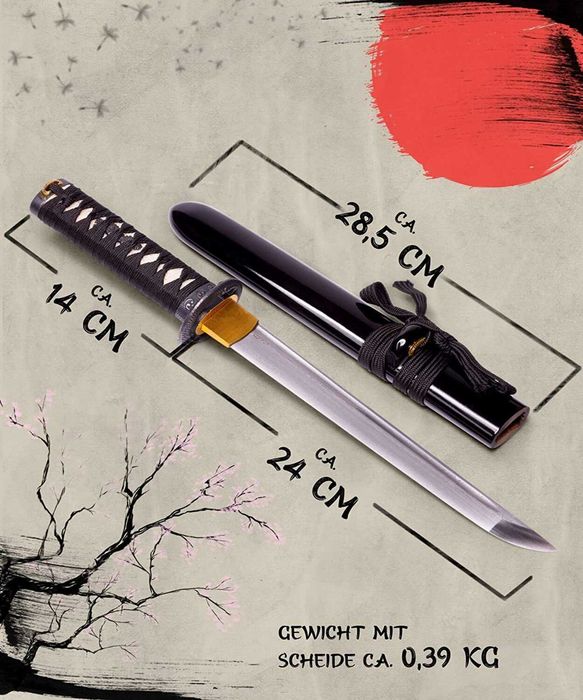 Profesjonalne Tanto Damast Treningowe 6km46-165bk