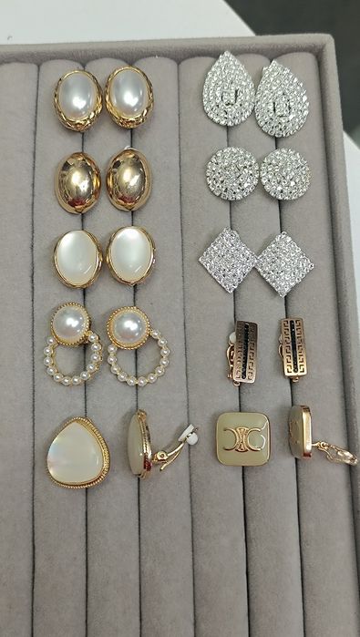 Сережки Кліпси святкові , Клипси без проколу вушка