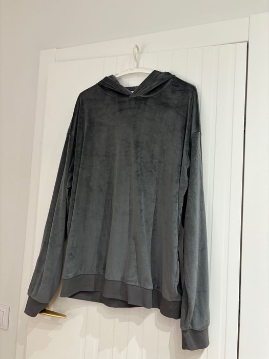 Primark bluza z kapturem szara grafitowa XL must have miś bear ciepła