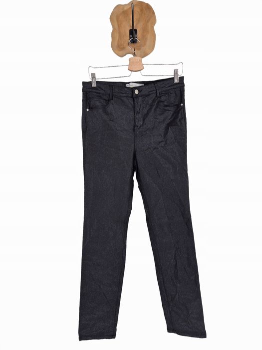 Spodnie Next 44 XXL 16 slim błyszczące