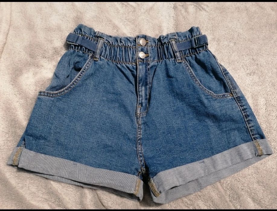 Sinsay szorty wysoki stan jeans 38