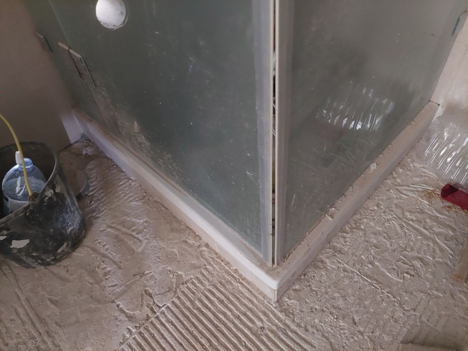 Resguardo de vidro fosco de duche