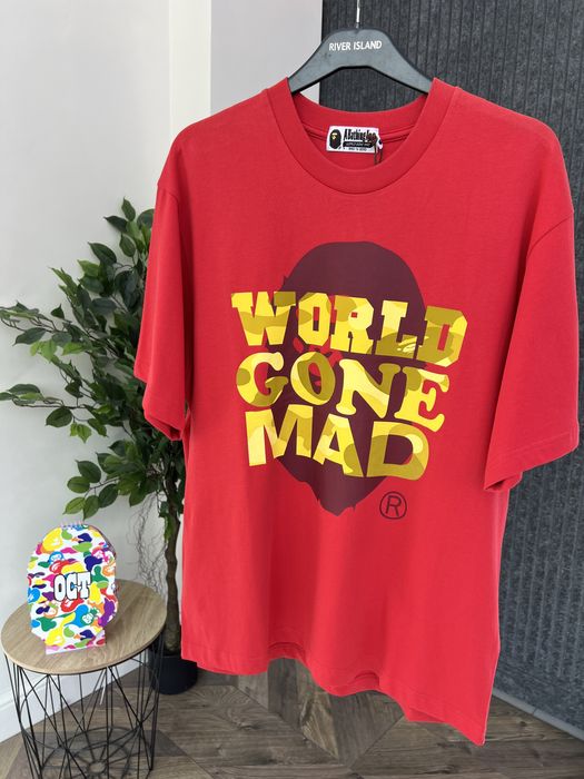 Футболка Bape World Gone Mad Tee оригінал