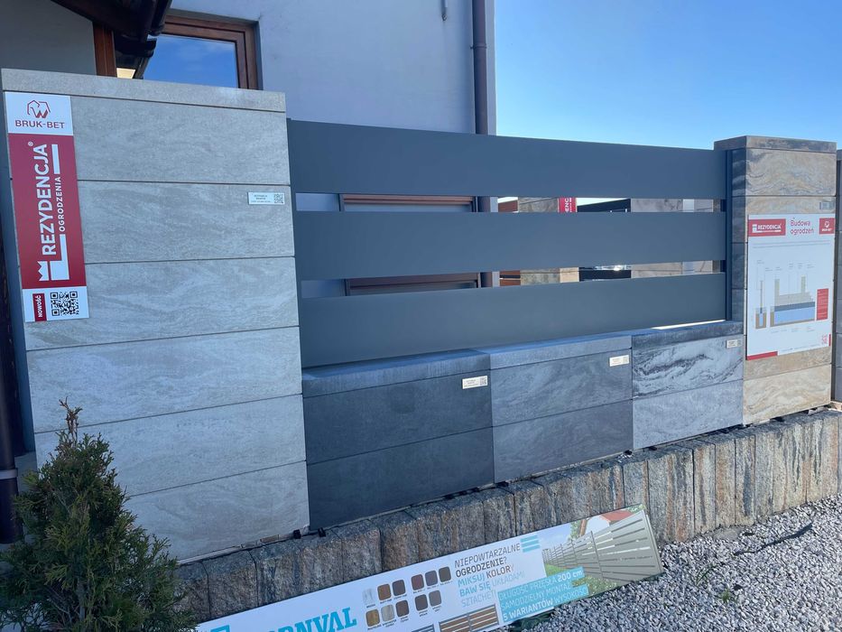 Pustaki ogrodzeniowe bloczki 50x19cm rezydencja różne kolory