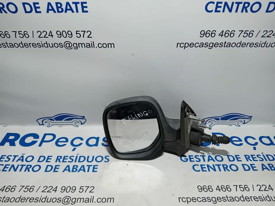 .Espelho Retrovisor Lateral Esquerdo Citroen Berlingo Peugeot Partner 1 Fase 1 Manual Original