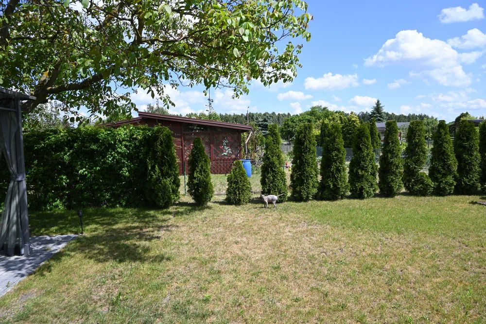 Wyposażona działka ROD  - Zduńska Wola - Karsznice - 320m Domek Murowany