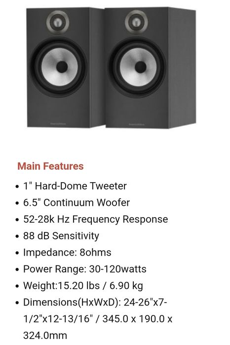 Британська акустика  Bowers  & Wilkins  606  England  , B&W