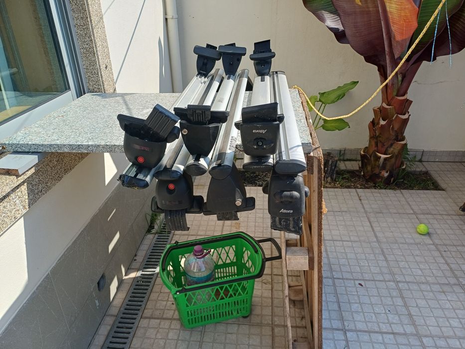 barras de teto tejadilho  e suporte bicicletas
