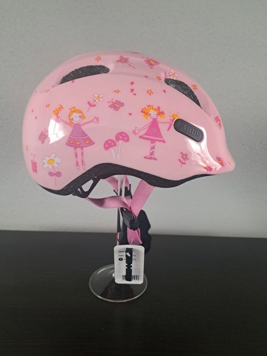 Kask rowerowy dziecięcy Abus Smiley 2.0 Rose Princess r. S 45-50 cm
