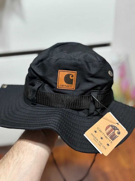 Панама Carhartt чорна чоловіча Стильна панамка Кархарт  для літа