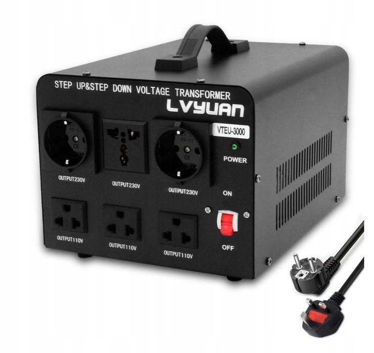 Przetwornica Napięcia 3000 W Transformator  3000 Va 110 V Usa