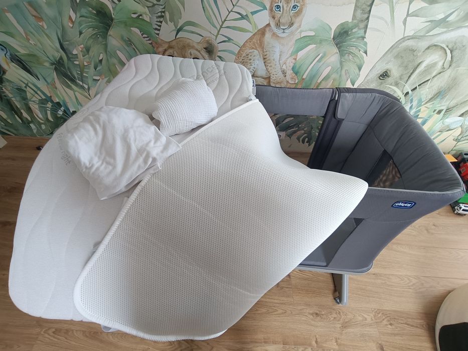 CHICCO NEXT2ME FOREVER moon grey -  łóżeczko dostawne3w1 0-22kg