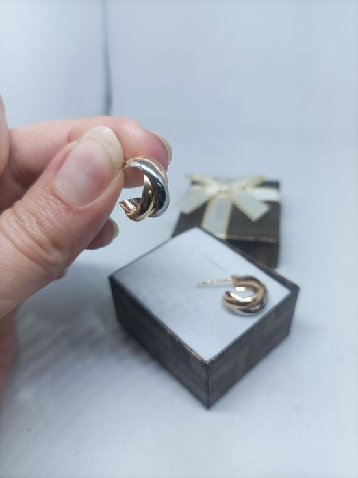 Złote kolczyki złoto 583 sztyft