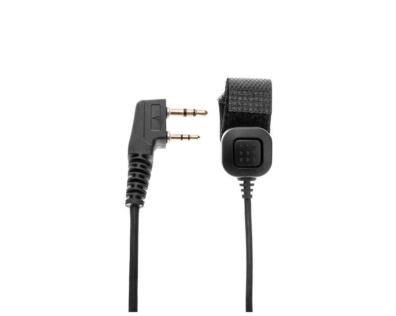 Ларингофон, гарнітура для рації з виносною кнопкою