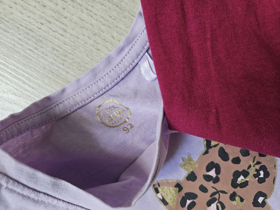 Zestaw 3szt bluzek z długim rękawem dla dziewczynki r.92