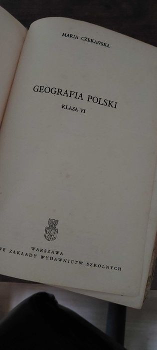 Geografia Polski klasa 6 podręcznik Prl Maria Czekańska 1970