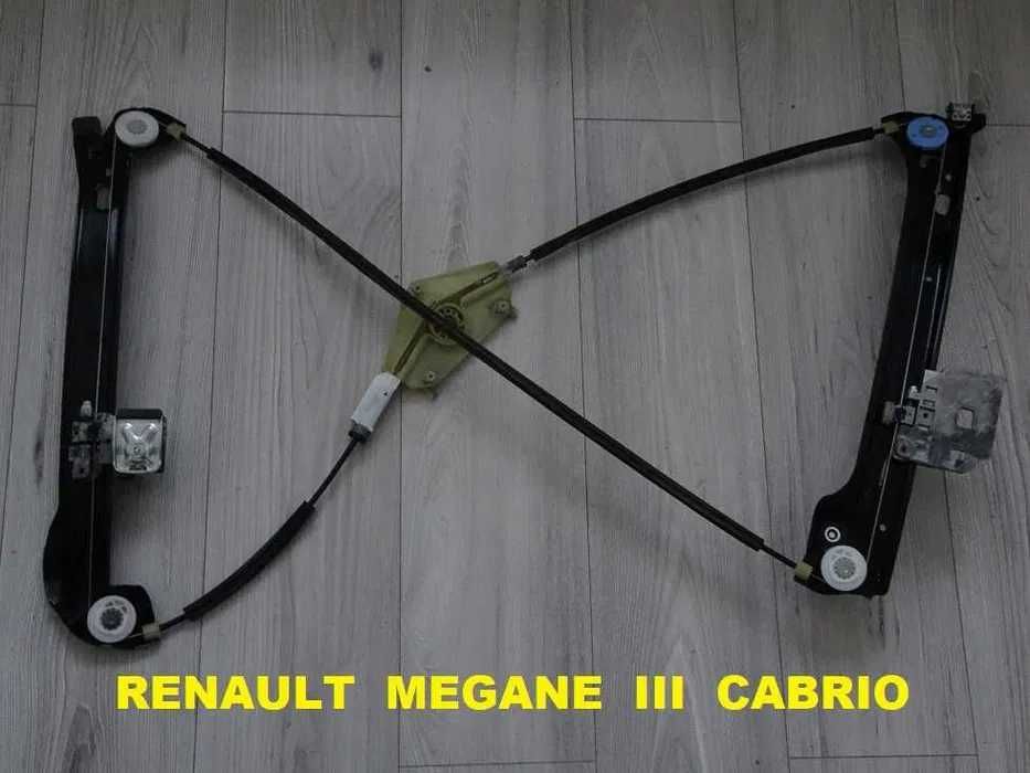 807210018R Renault Megane III 3 CC Cabrio Podnośnik Szyby Przod Lewy 2009-2016 Orginał [6e]