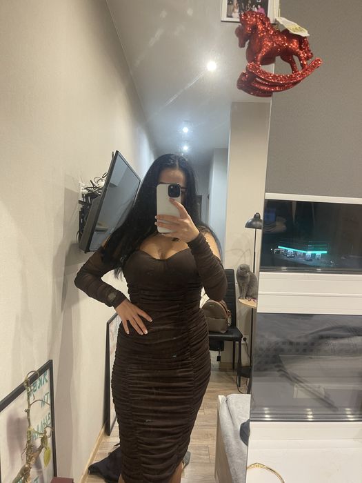 Сукня коричнева на M-L