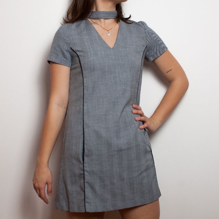 Szaroniebieska sukienka Zara S/M Zara