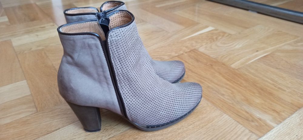 Botki skórzane wiosenne rozmiar 39