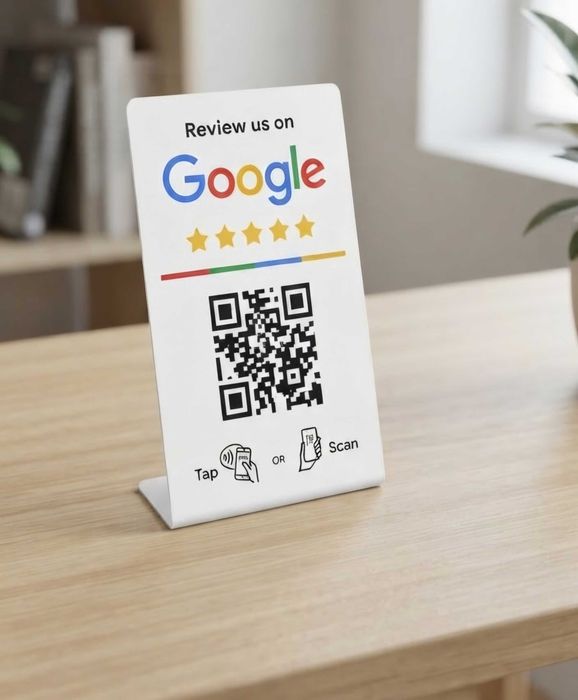 NFC „Oceń nas” + QR