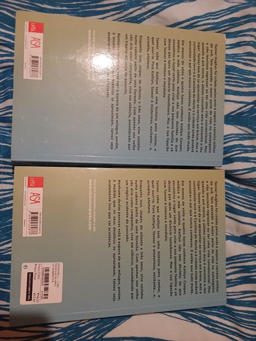 Livro Nicholas Sparks "À Espera de um milagre"