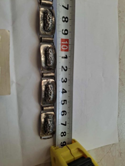 Srebrna bransoletka i kolczyki