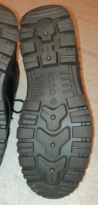 ECCO 41  Gore Tex wysokie skórzane sznurowane buty trzewiki