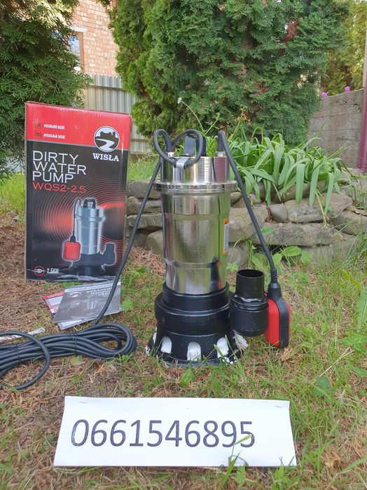 Фекальний Дренажний  Насос 2,5 kW з Дробилкою (ТІЛЬКИ ДОСТАВКА ПОШТОЮ)