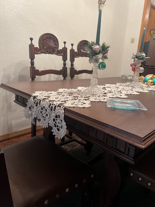 Mesa e cadeiras vintage