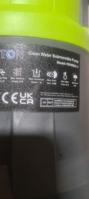 Pompa zanurzeniowa do czystej wody